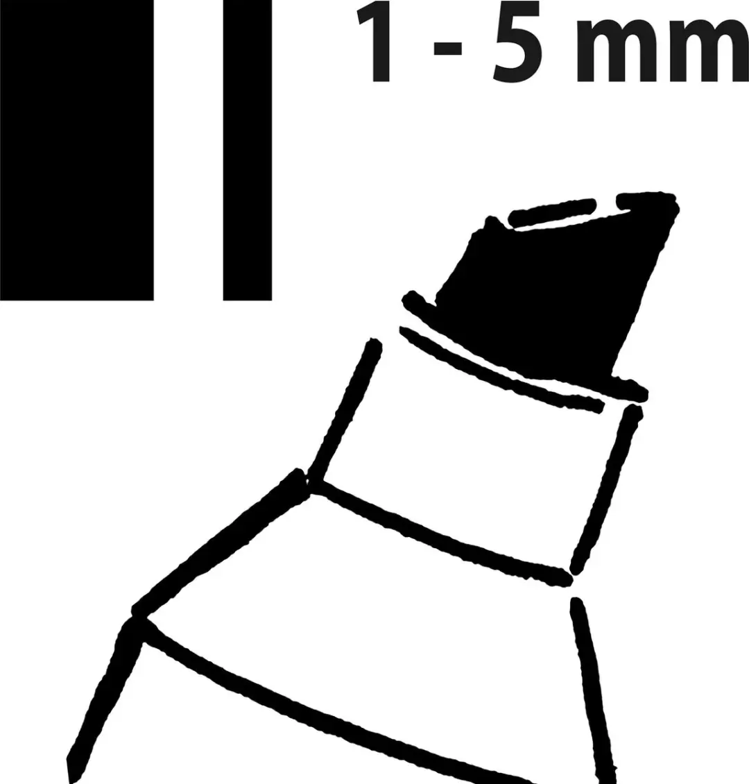 Sigel Krijtstift Beitelpunt 1-5mm - 3 Stuks Assorti - afbeelding 2 van 4