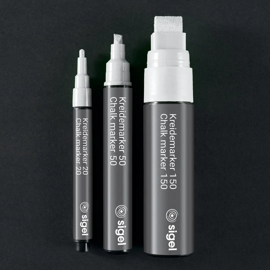 Sigel BA178 Krijtmarker Wit 1-2 mm - 2 Stuks - afbeelding 3 van 4