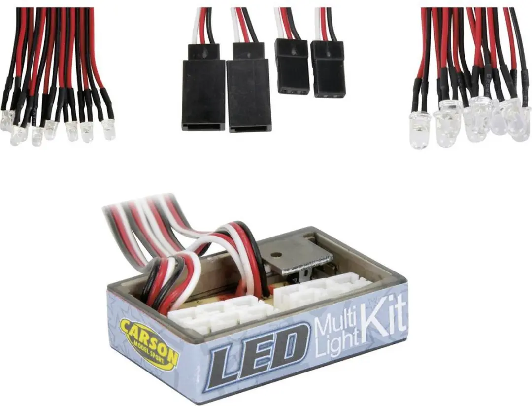 Carson Modellsport 500906166 Verlichtingsmodule - Wit/Rood - afbeelding 4 van 5