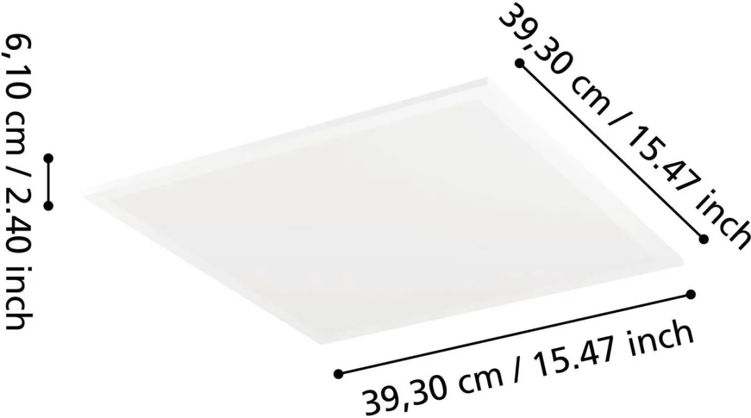 EGLO connect.z Moradillo Smart LED Paneel 39,5x39,5cm - Wit - Zigbee