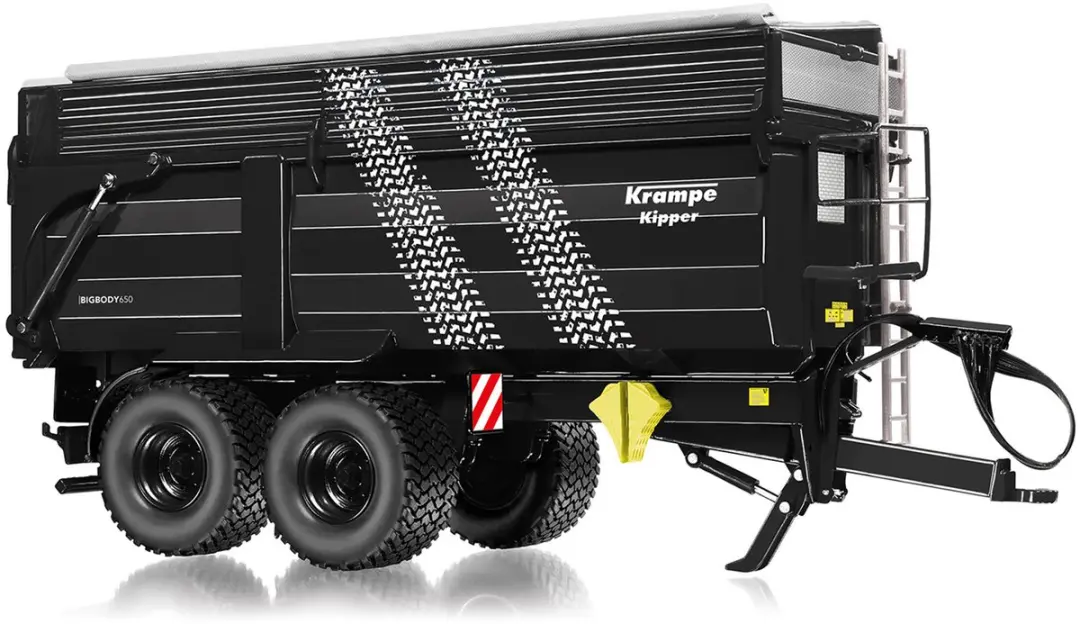 Wiking 7874, Krampe Big Body Kipper met Silage opbouw, zwart, 1:32, metaal/kunst