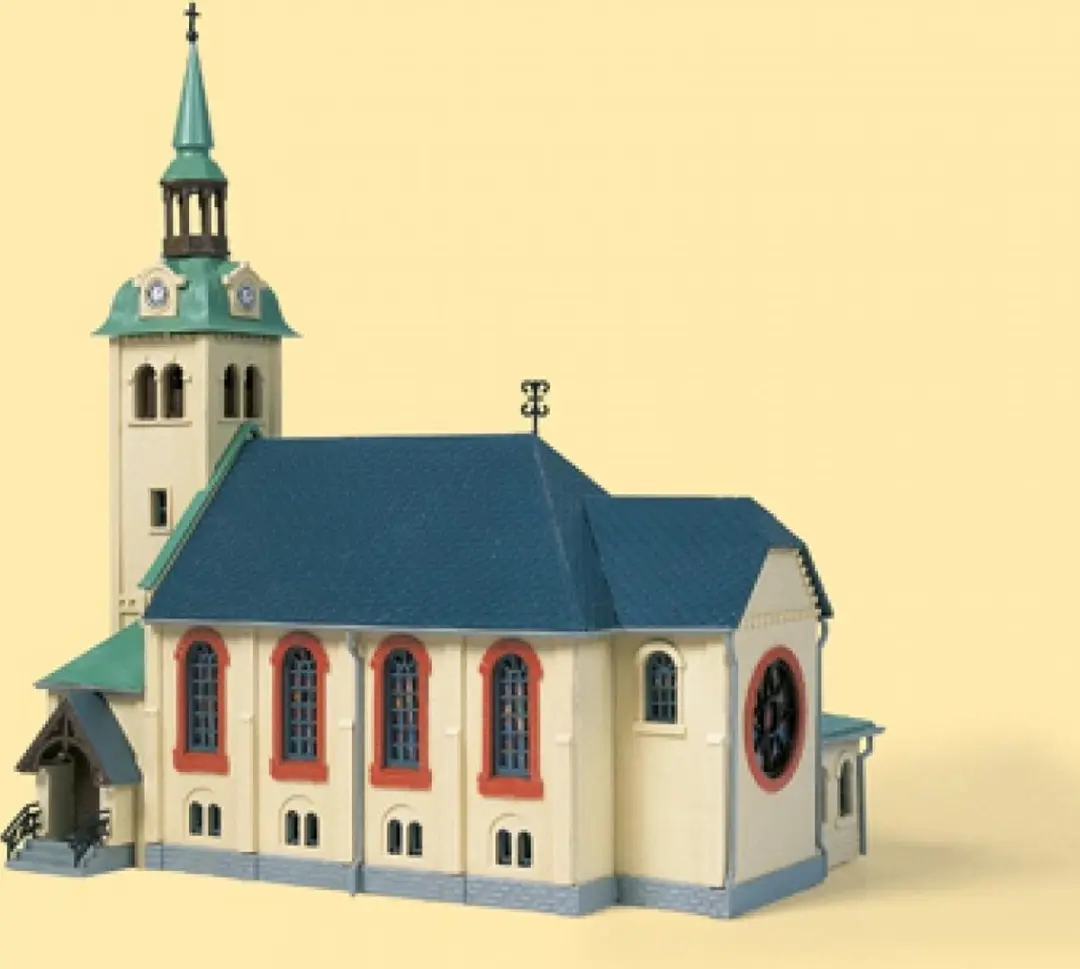 Auhagen 12229 Kerk Bornichen - H0/TT - afbeelding 4 van 6