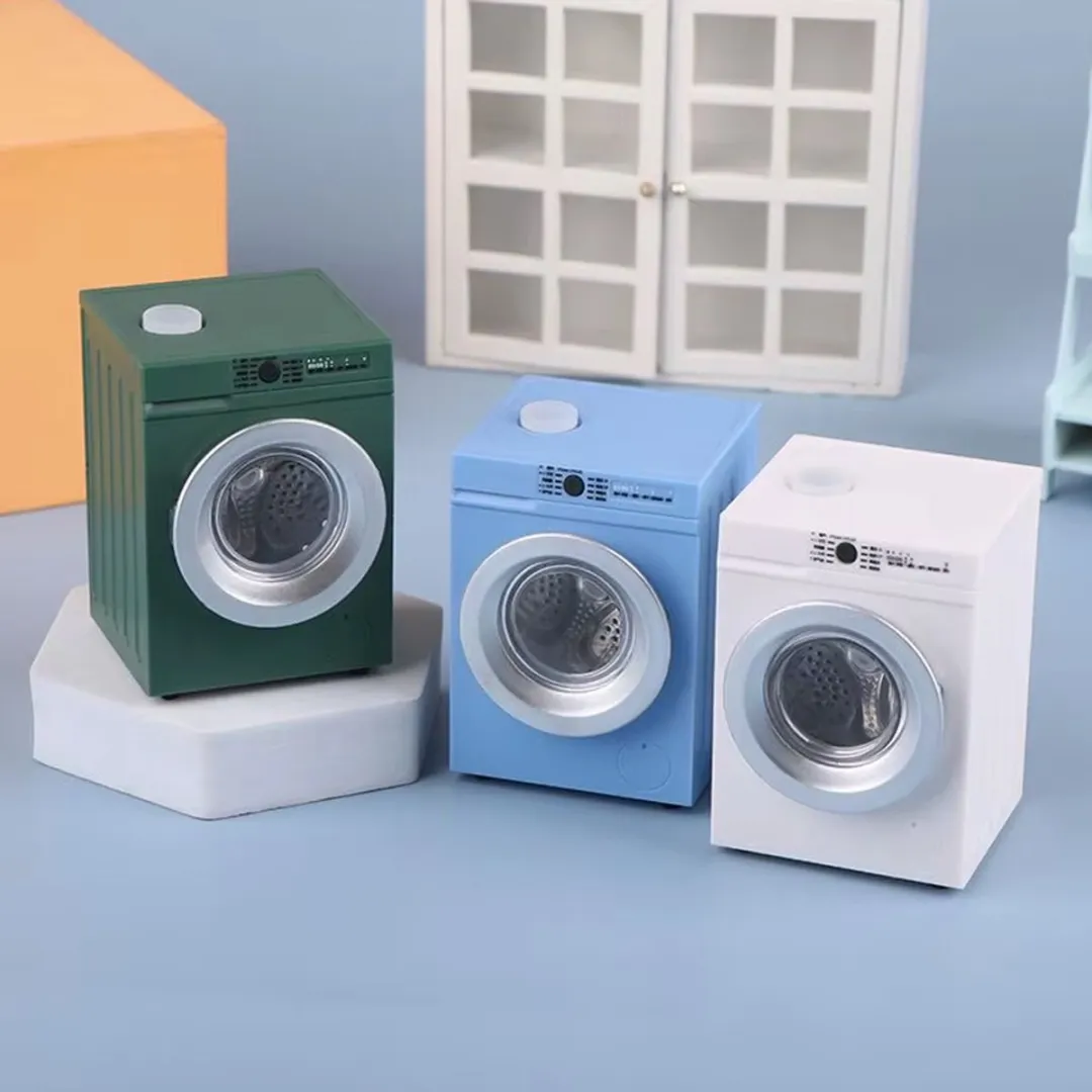 RedParrot Mini Wasmachine Poppenhuis - Wit
