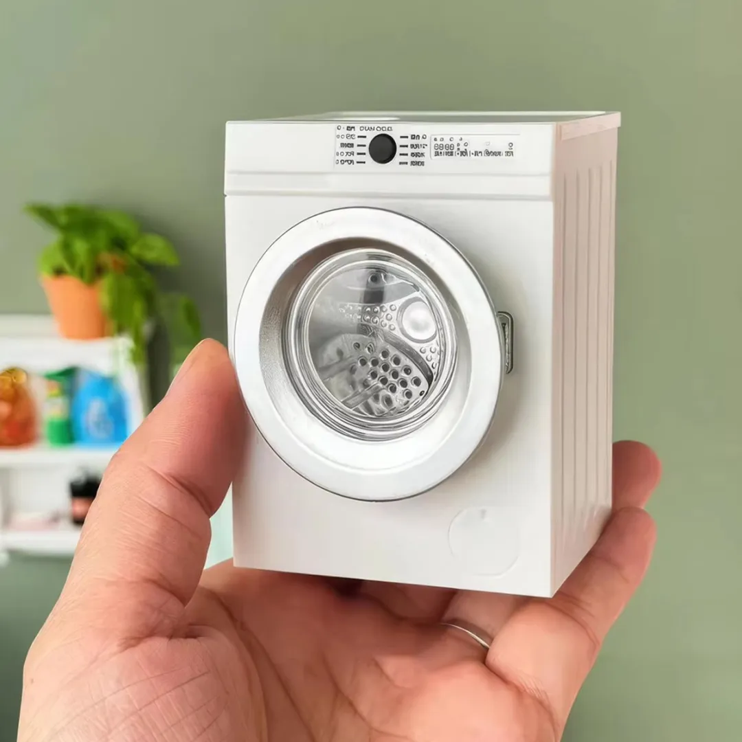 RedParrot Mini Wasmachine Poppenhuis - Wit