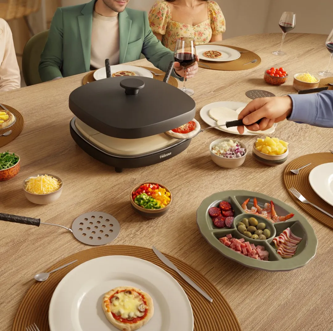 Tristar PZ-9176 Family Pizza Gourmetset - 6 Personen - 1200W