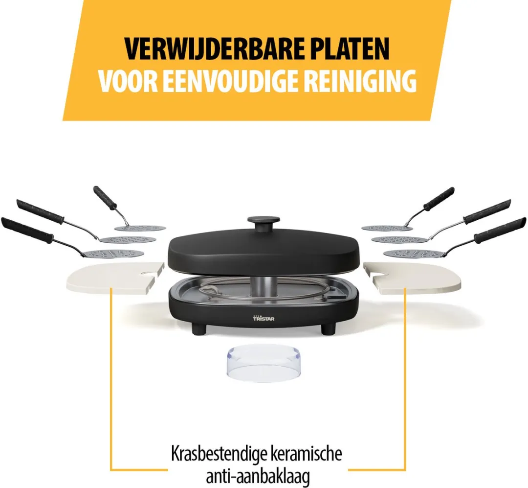 Tristar PZ-9176 Family Pizza Gourmetset - 6 Personen - 1200W