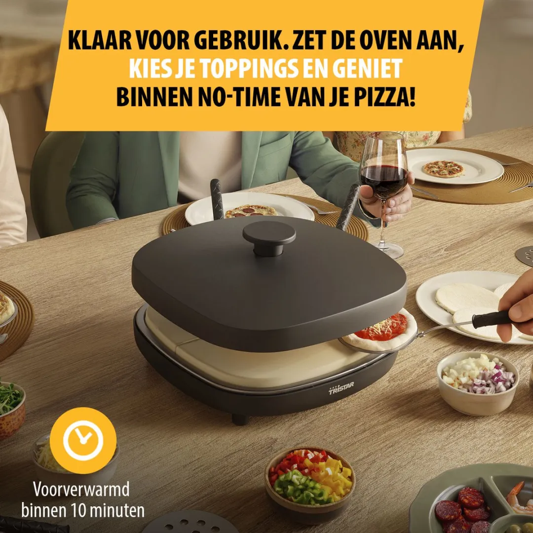 Tristar PZ-9176 Family Pizza Gourmetset - 6 Personen - 1200W