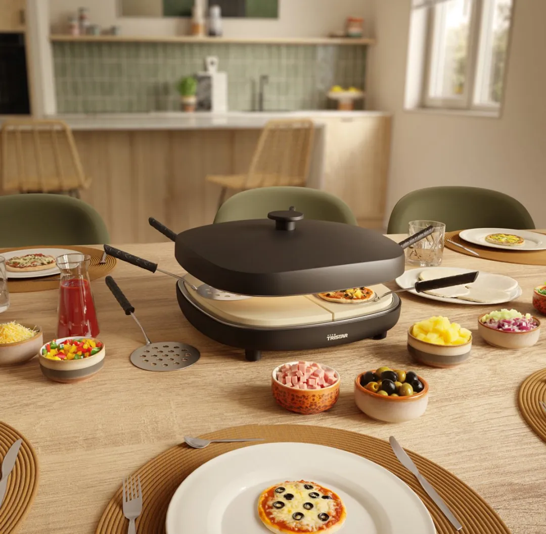 Tristar PZ-9176 Family Pizza Gourmetset - 6 Personen - 1200W - afbeelding 6 van 6