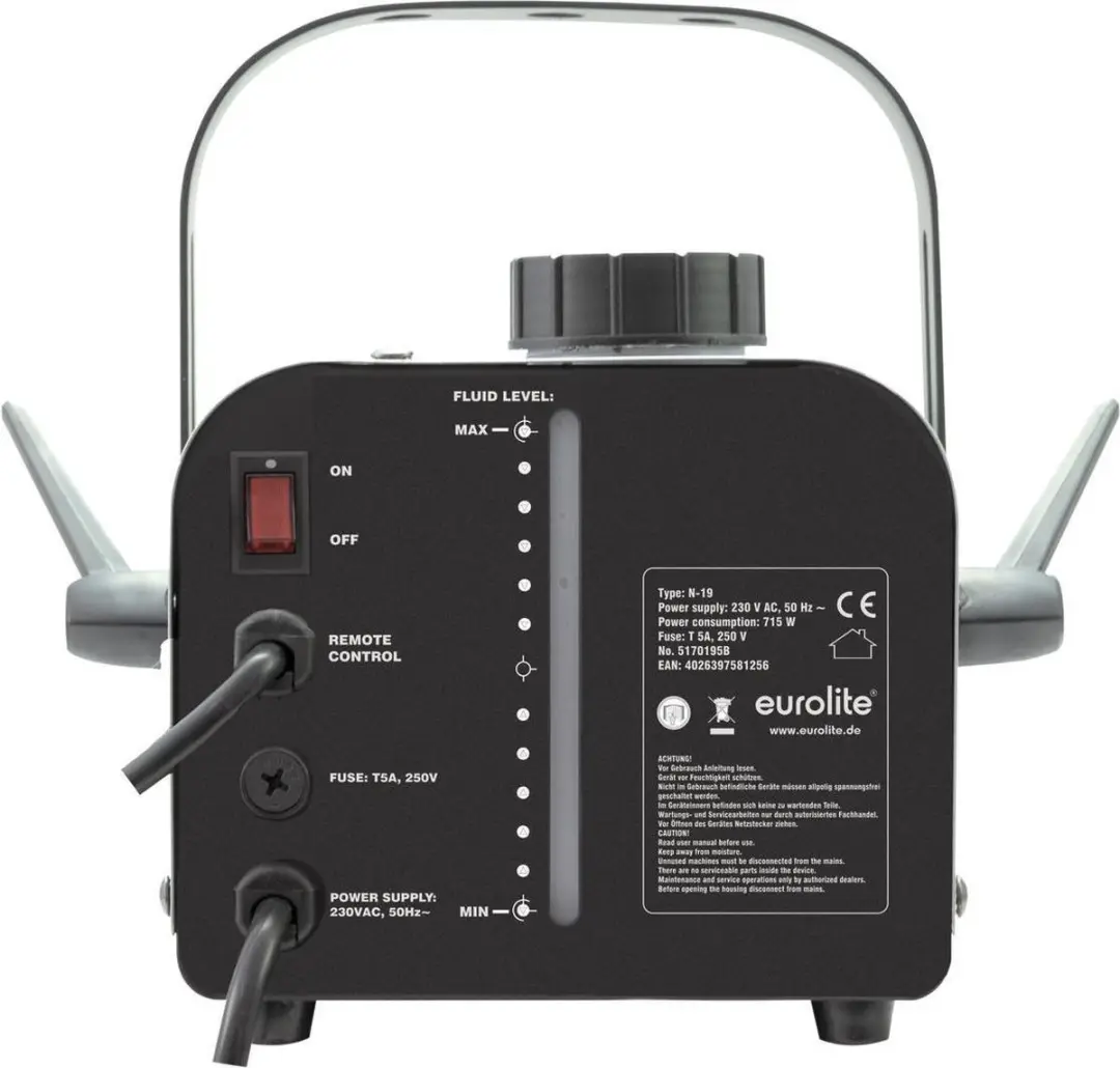 Eurolite N-19 Rookmachine 700W - afbeelding 5 van 5