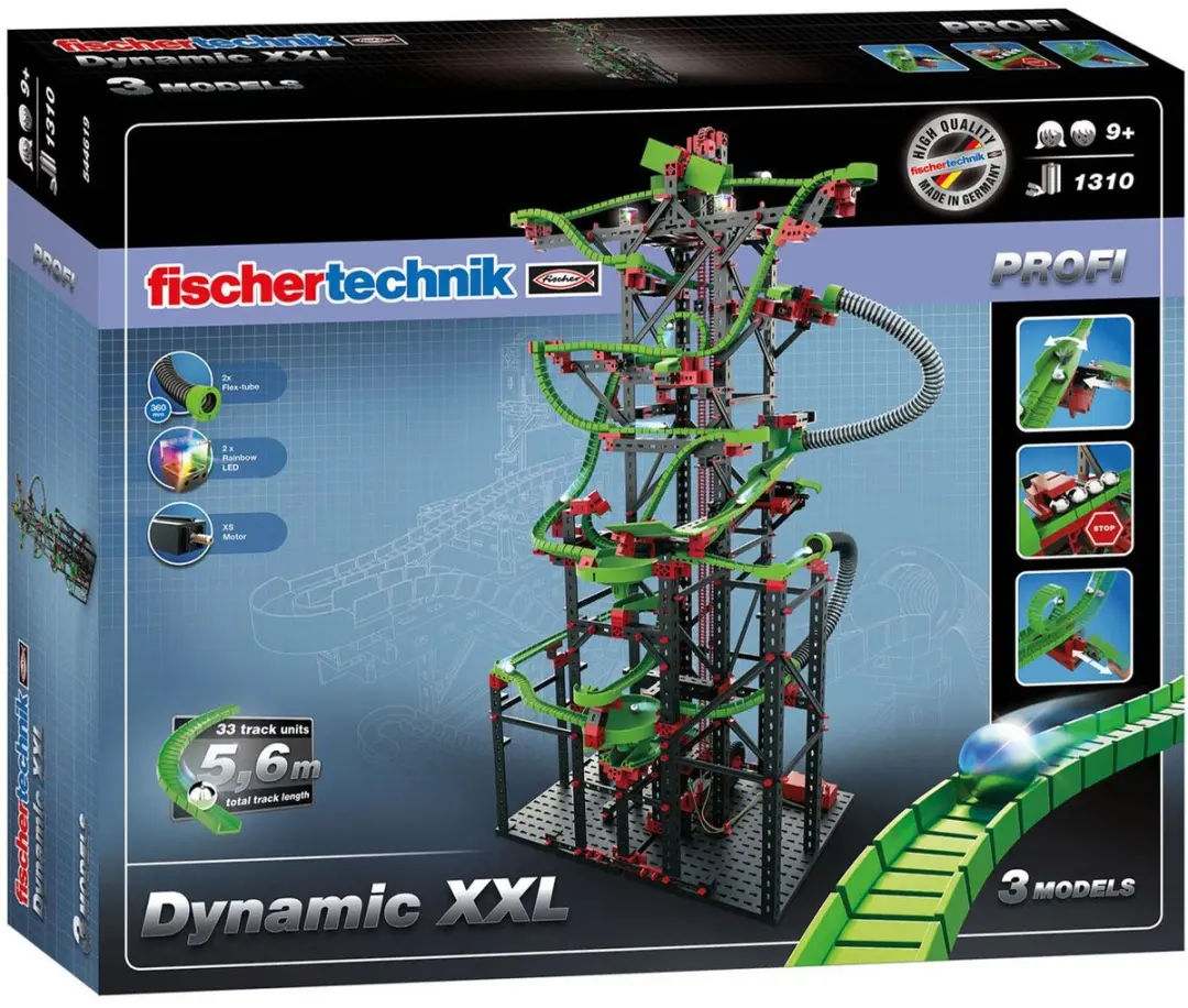 fischertechnik Dynamic XXL Knikkerbaan - 1310 Onderdelen - afbeelding 2 van 6
