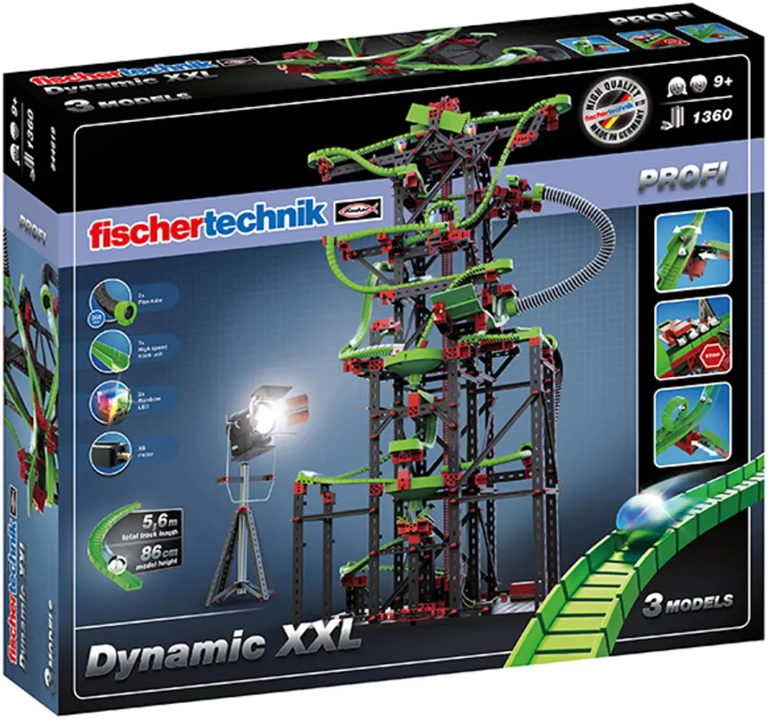 fischertechnik Dynamic XXL Knikkerbaan - 1310 Onderdelen - afbeelding 4 van 6