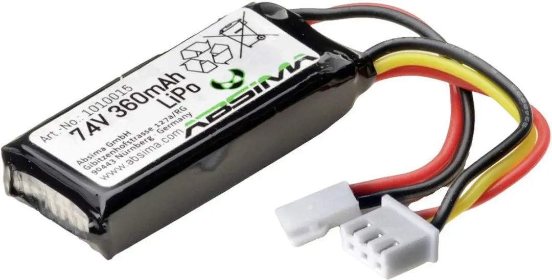 Absima LiPo accupack 7.4V 360mAh