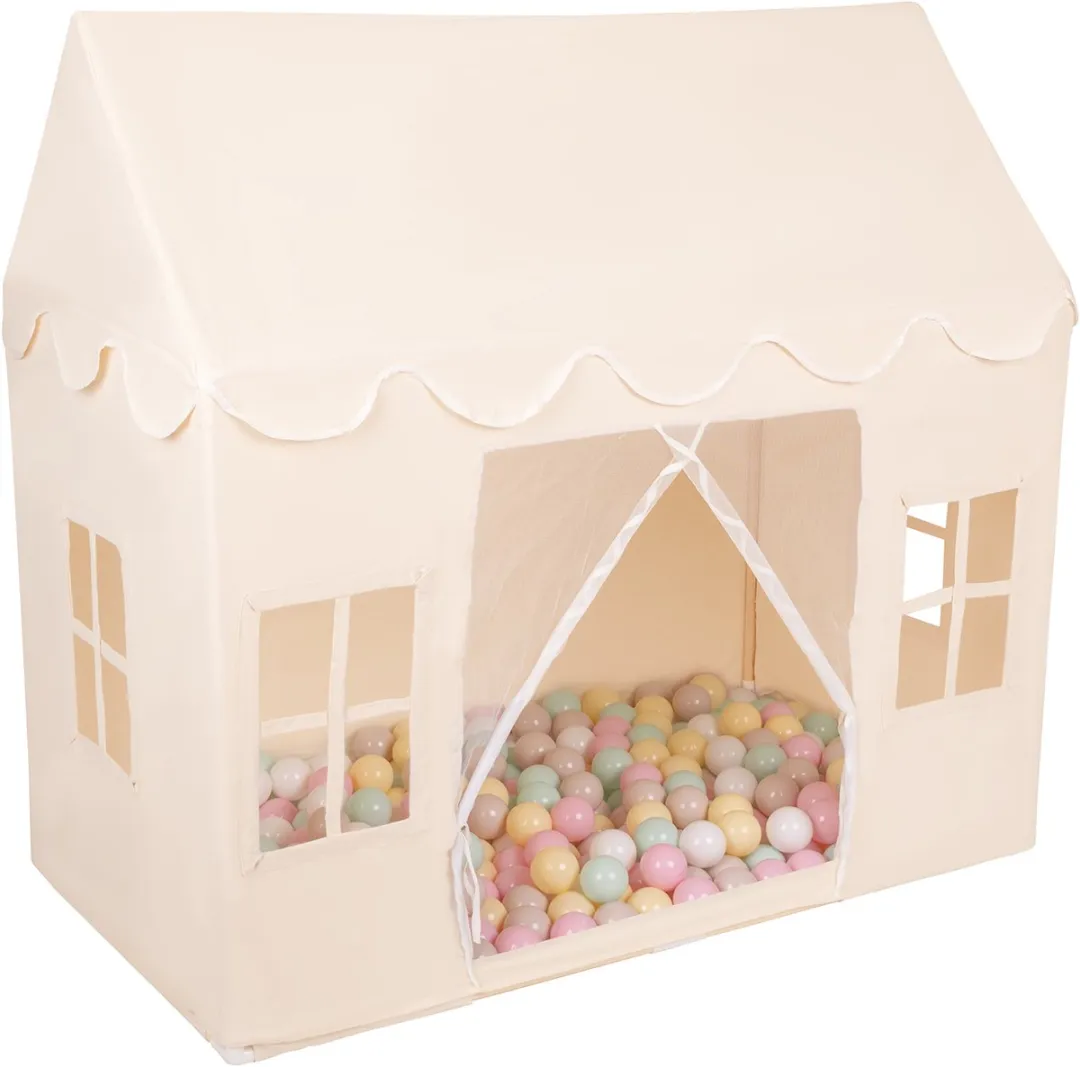 KiddyMoon Speelhuis Kindertent - 400 Ballen - Pastel Mix