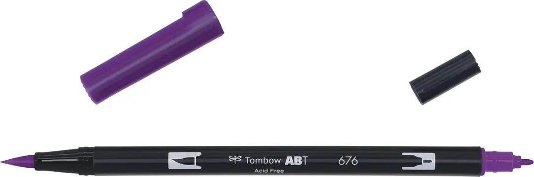 Tombow ABT Dual Brush Pen 676 Royal Purple - afbeelding 2 van 6