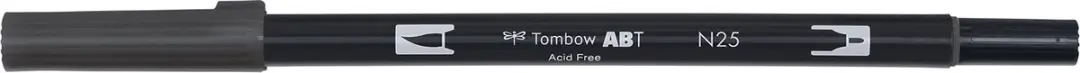 Tombow ABT Dual Brush Pen N25 - Lamp Black - afbeelding 6 van 6