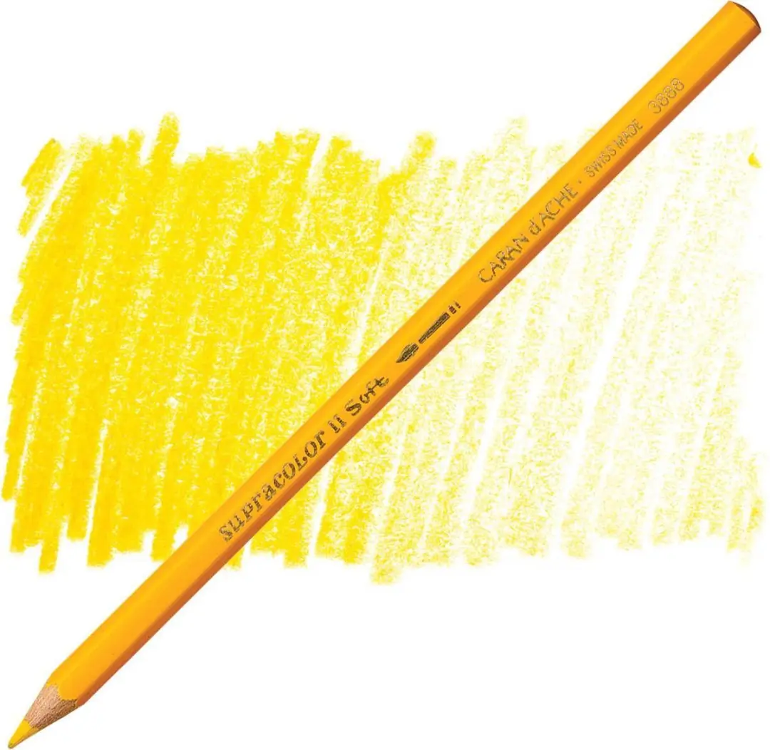 Caran d'Ache Supracolor aquarel potlood 020 golden yellow