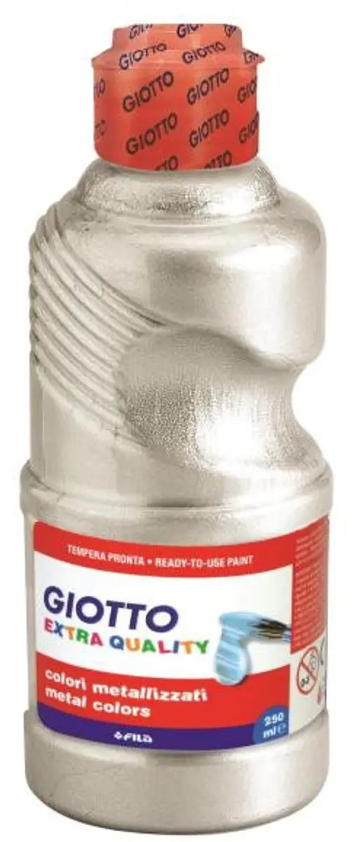 Giotto Metallic Temperaverf 250ml - Zilver - afbeelding 3 van 3