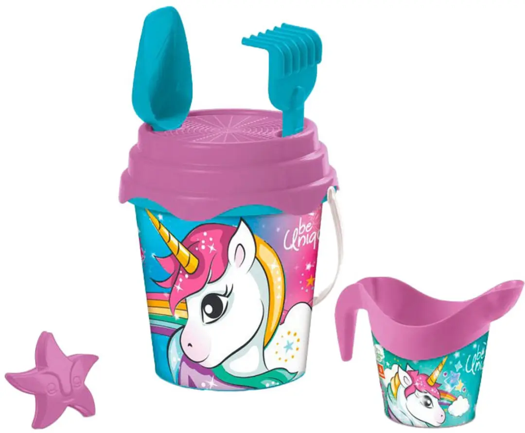 Mondo Unicorn Eenhoorn Zandemmerset 6-delig - Blauw - afbeelding 3 van 6
