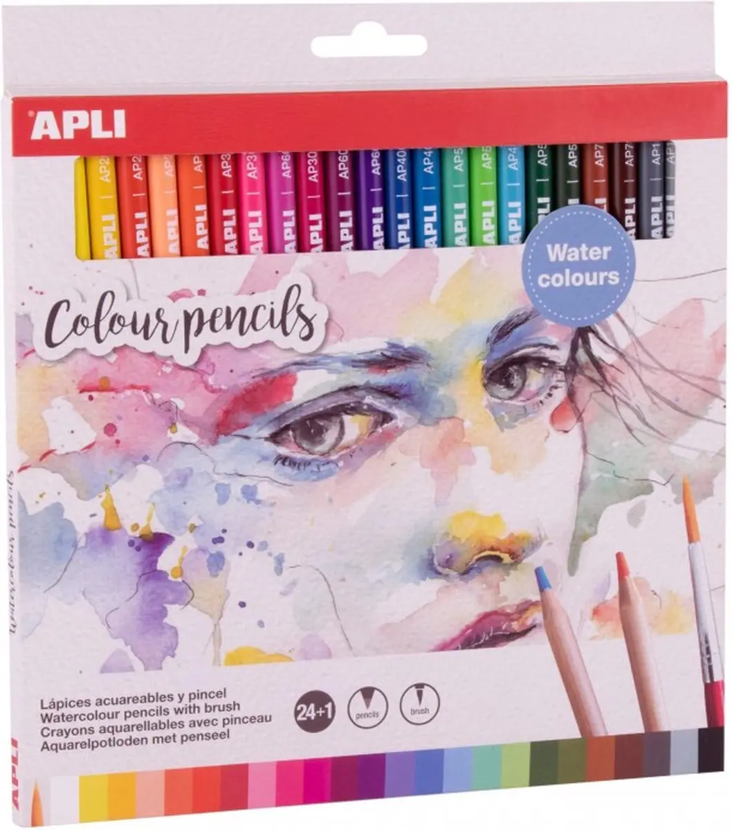 APLI (Aquarel) Potloden met penseel