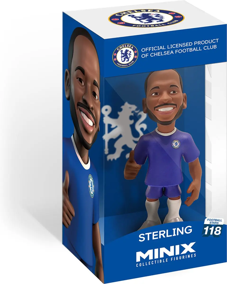 Minix Football Stars #118 Raheem Sterling Figuur - 12cm - afbeelding 3 van 6