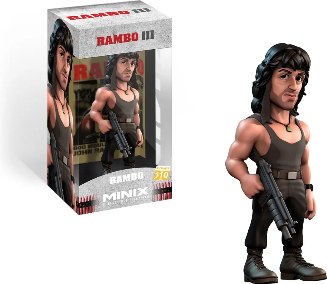 Minix Movies #110 Rambo III Figuur met T-shirt - 12cm - afbeelding 6 van 6