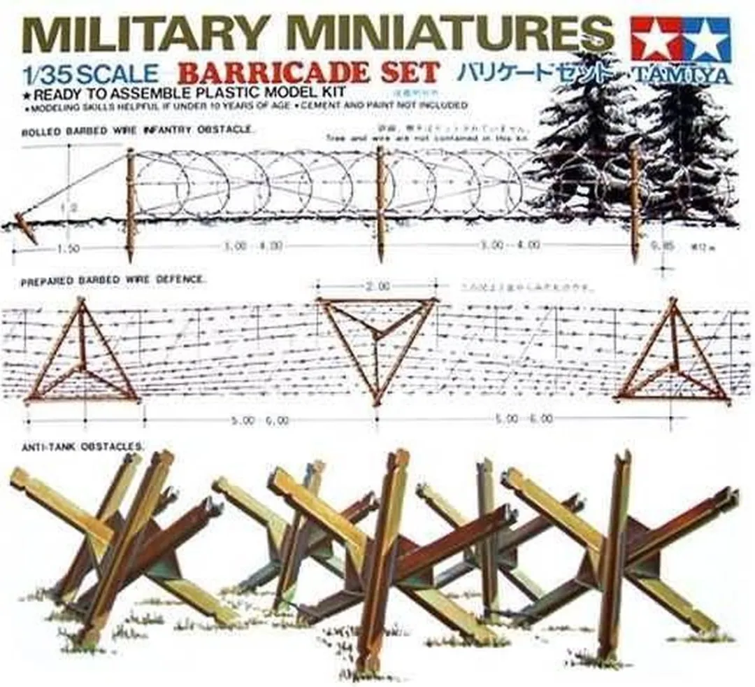 Tamiya Diorama-Set Barricade 35027 - 1:35 - 12 Onderdelen - Multi