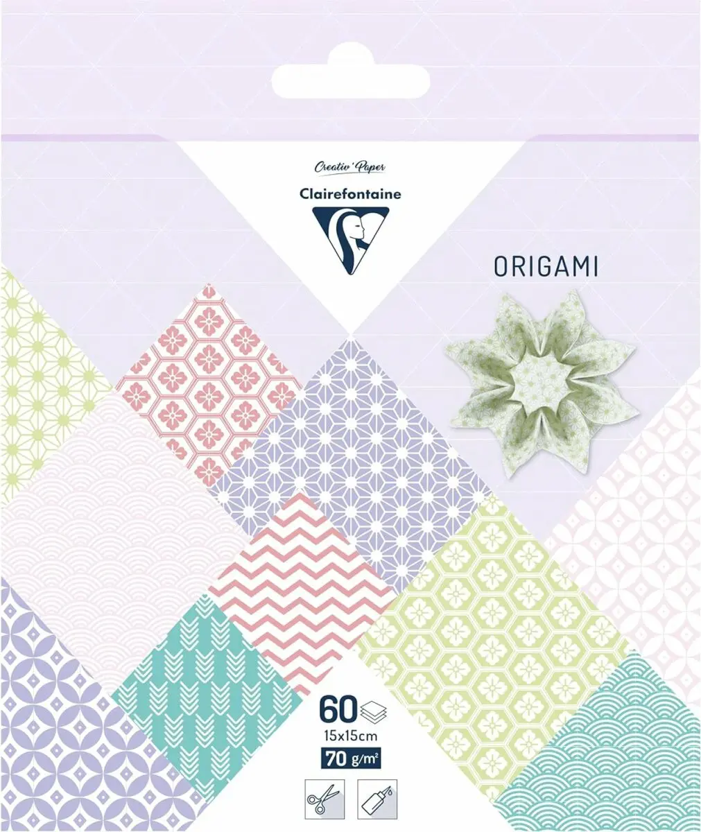 Origami papier Lente, 60 vel 70g 15 x 15 cm