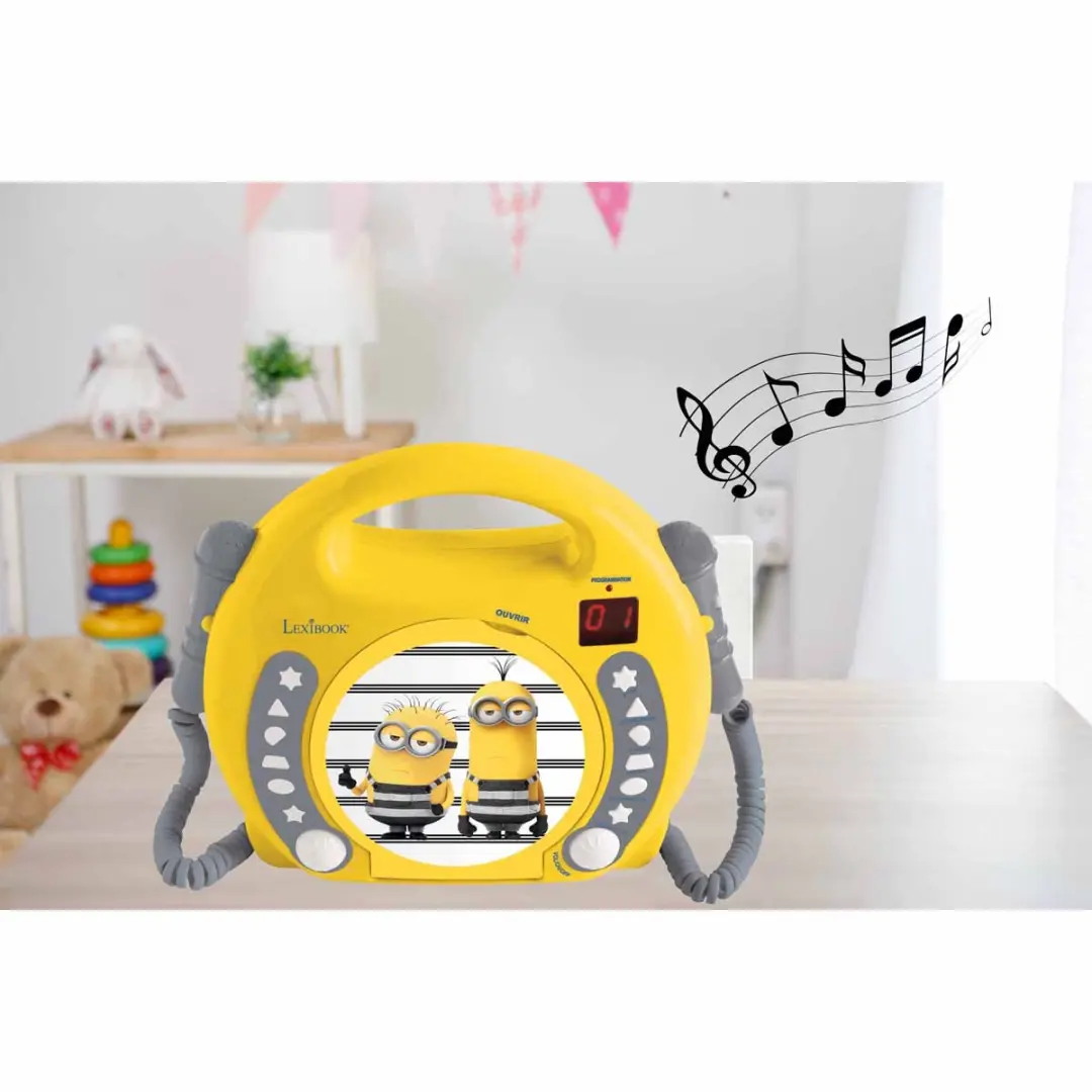Lexibook Minions RCDK100DES Draagbare CD-speler - Geel - afbeelding 3 van 6