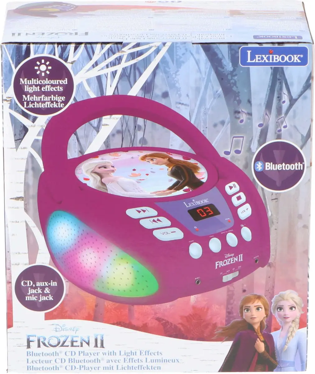 Lexibook Disney Frozen Bluetooth CD-speler RCD109FZ - Violet - afbeelding 3 van 6