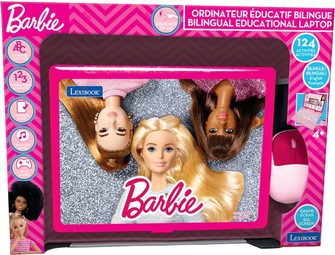 Lexibook Barbie JC598BBi1 Educatieve Laptop - Roze - afbeelding 2 van 6