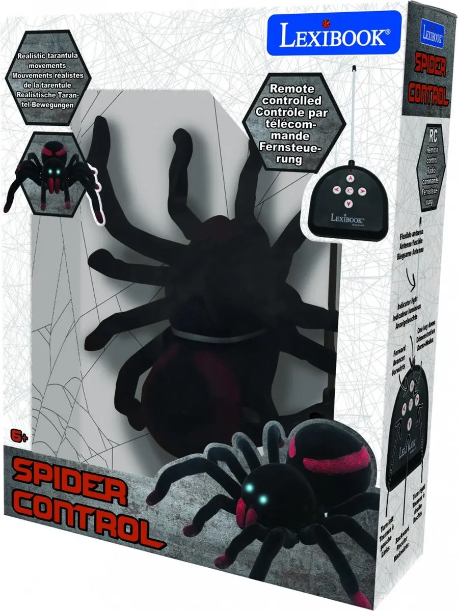 Lexibook RC Tarantula Spin met Lichteffecten - Zwart - afbeelding 3 van 6