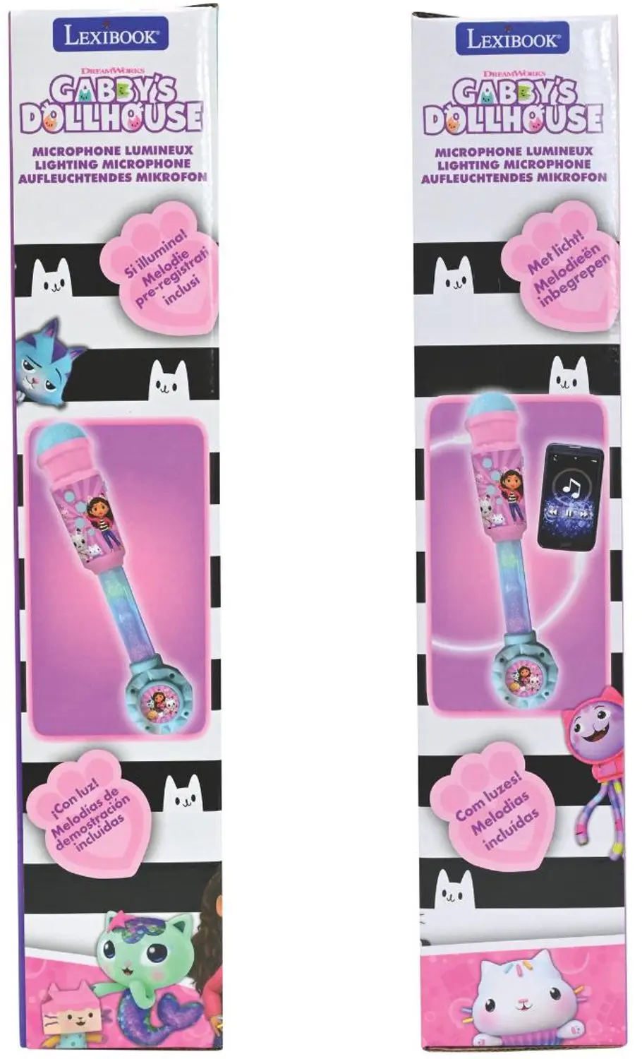 Lexibook Gabby's Dollhouse Verlichtingsmicrofoon - Roze - afbeelding 6 van 6
