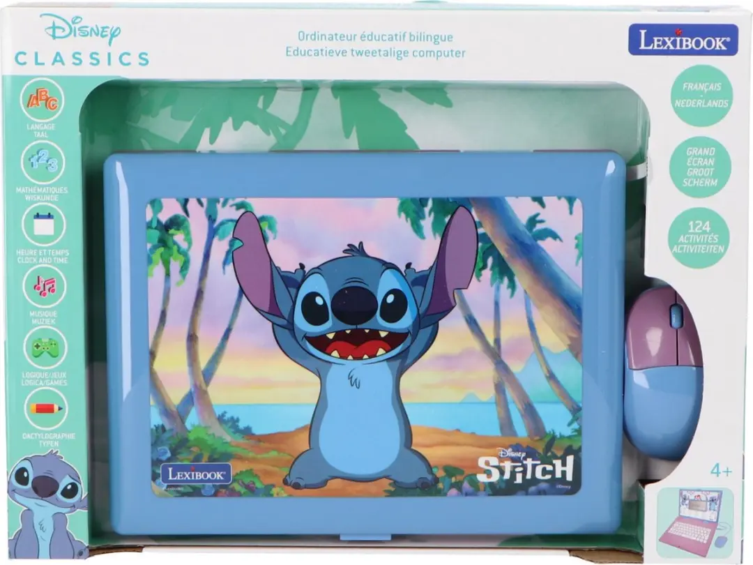 Ordinateur portable éducatif bilingue Stitch (FR/NL)