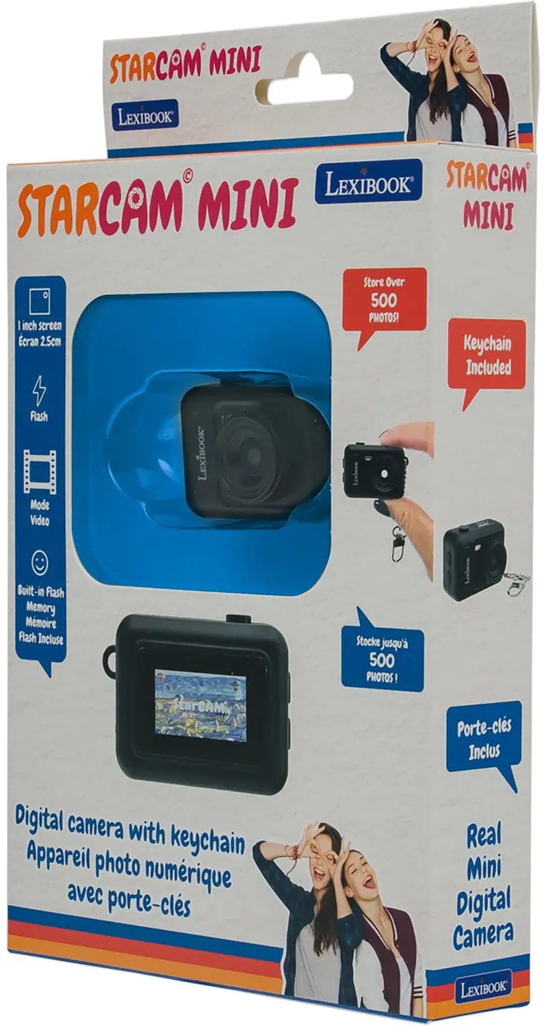 Lexibook DJKC76BK Sleutelhanger Miniatuur Digitale Camera - Zwart - afbeelding 4 van 6