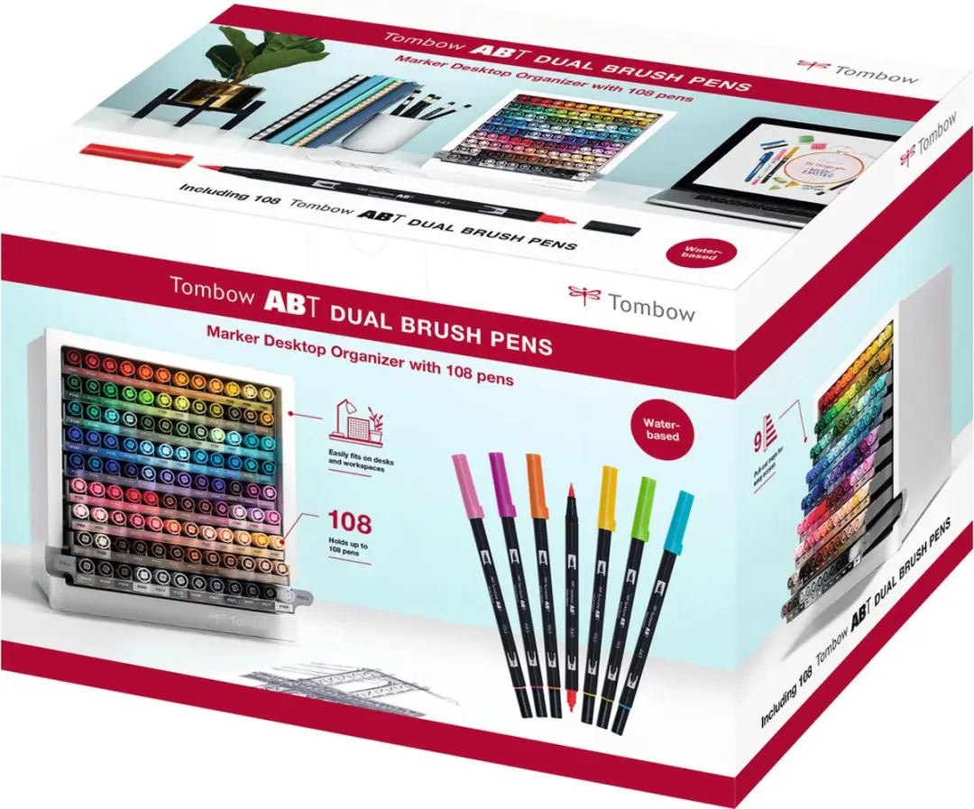 Tombow ABT Dual Brush Pen Set 108 stuks