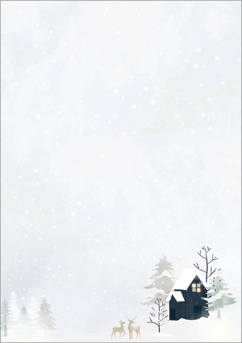 Sigel Kerst Motief Papier 'Knus Kerst Aquarel'