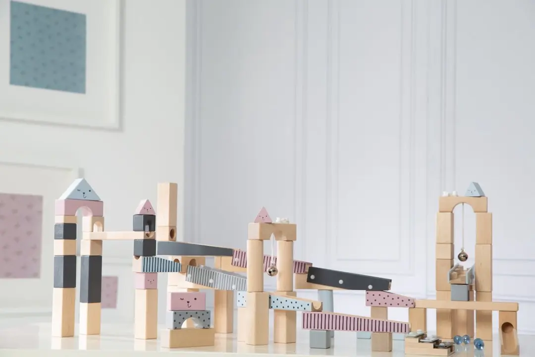 Roba Knikkerbaan Junior Hout/Glas 100-delig - afbeelding 5 van 6