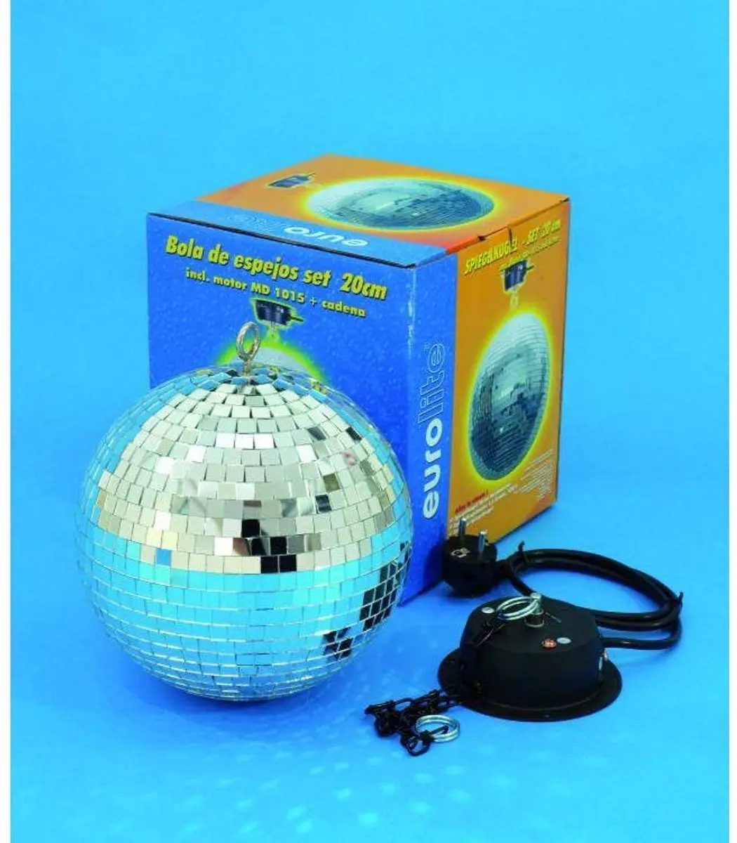 Eurolite spiegelbol 20 cm met MD-1015 motor