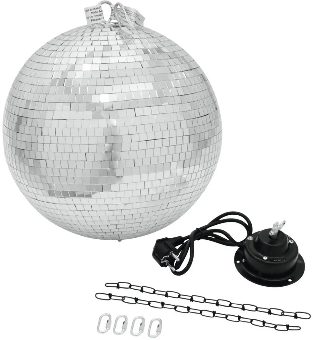 Eurolite Discobal 40cm met MD-1515 Motor - Zilver - afbeelding 6 van 6