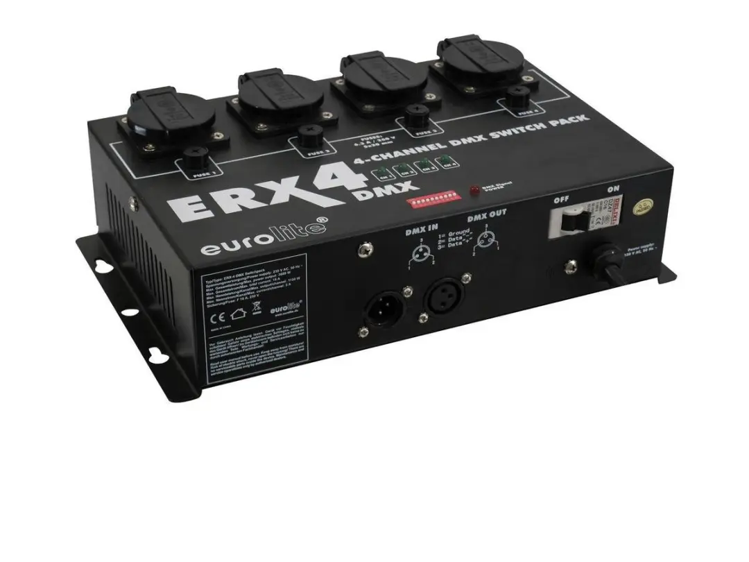 Eurolite ERX-4 DMX Switchpack 4-kanaal - afbeelding 3 van 5