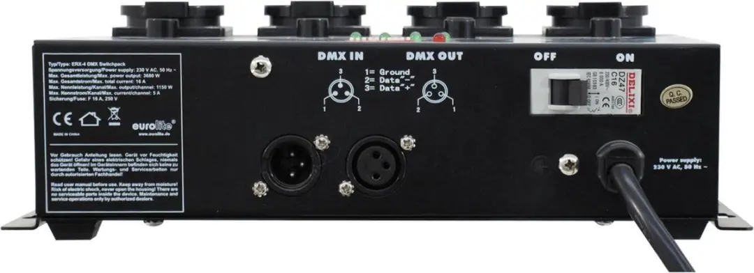 Eurolite ERX-4 DMX Switchpack 4-kanaal - afbeelding 2 van 5