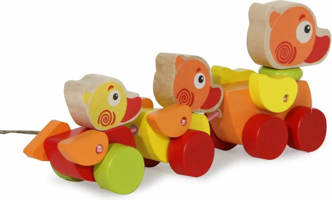 Jamara Houten Walk-a-long Eendjes - Meerkleurig - afbeelding 4 van 6