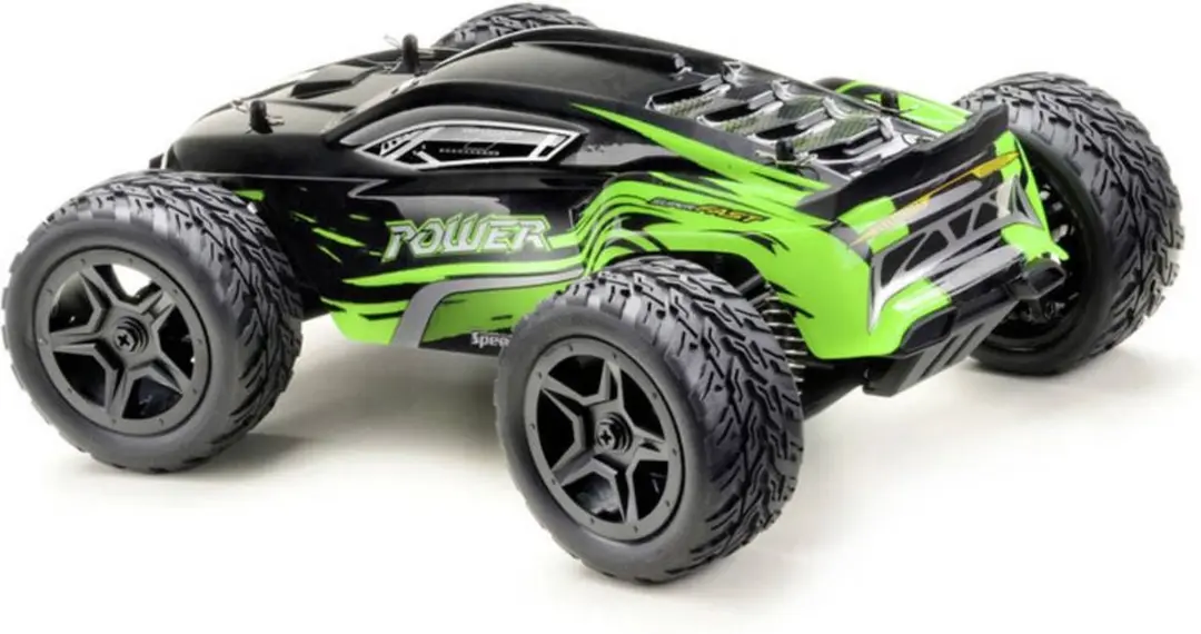 Absima Power 1:14 RC Auto Truggy 4WD - Zwart/Groen - afbeelding 3 van 4