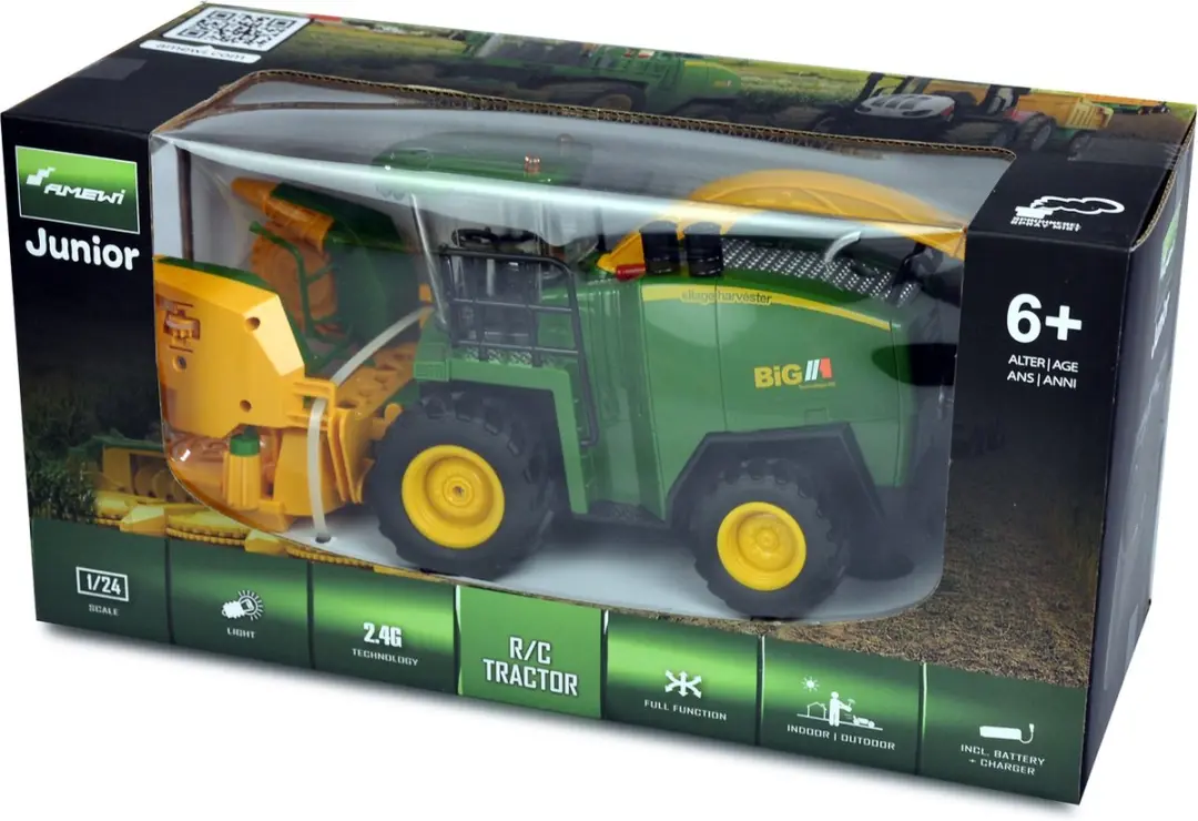 Amewi 1:24 RC Landbouwvoertuig - Groen, incl. accu - afbeelding 2 van 6