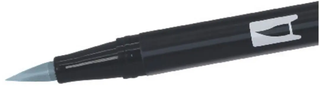 Tombow ABT Dual Brush Pen N52 - Cool Grey 8 - afbeelding 2 van 6