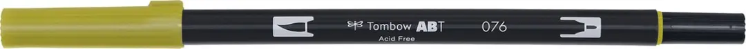 Tombow ABT Dual Brush Pen 076 - Green Ochre - afbeelding 6 van 6