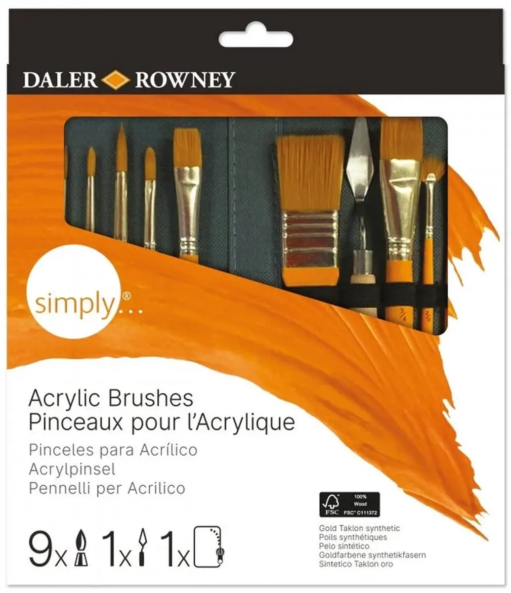 Daler Rowney 25-delige Mixed Media Penseelset