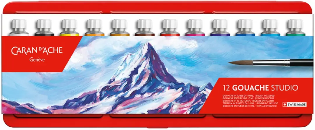 Set of gouache colors Caran d'Ache 12x10ml