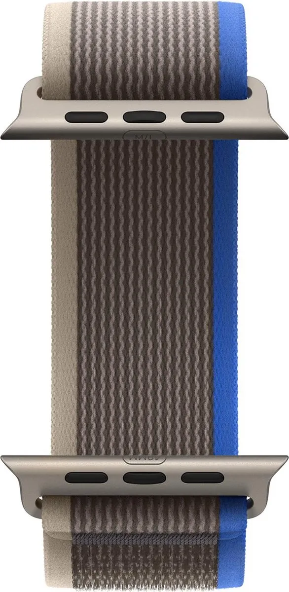 Apple Watch Ultra Trail bandje - 49mm - Blauw/Grijs- Small/Medium