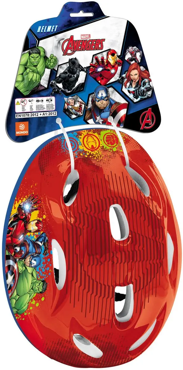 Mondo Marvel Avengers Kinderfietshelm 52-56cm - Rood - afbeelding 5 van 5